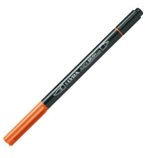 Pennarello Aqua Brush Duo - punte 2/4 mm - arancio - Lyra Pennarello Aqua Brush Duo - punte 2/4 mm - arancio - Lyra