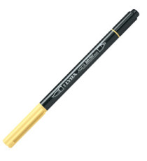 Pennarello Aqua Brush Duo - punte 2/4 mm - giallo chiaro - Lyra Pennarello Aqua Brush Duo - punte 2/4 mm - giallo chiaro - Lyra
