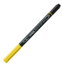 Pennarello Aqua Brush Duo - punte 2/4 mm - giallo cromo chiaro - Lyra Pennarello Aqua Brush Duo - punte 2/4 mm - giallo cromo chiaro - Lyra