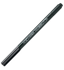 Pennarello Aqua Brush Duo - punte 2/4 mm - nero - Lyra