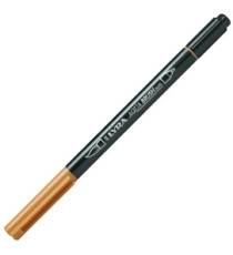 Pennarello Aqua Brush Duo - punte 2/4 mm - ocra d'oro - Lyra Pennarello Aqua Brush Duo - punte 2/4 mm - ocra d'oro - Lyra