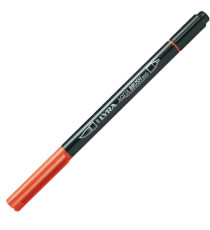 Pennarello Aqua Brush Duo - punte 2/4 mm - rosso saturno - Lyra Pennarello Aqua Brush Duo - punte 2/4 mm - rosso saturno - Lyra
