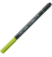 Pennarello Aqua Brush Duo - punte 2/4 mm - still de grain giallo - Lyra Pennarello Aqua Brush Duo - punte 2/4 mm - still de grain giallo - Lyra