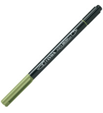 Pennarello Aqua Brush Duo - punte 2/4 mm - verde di cromo - Lyra Pennarello Aqua Brush Duo - punte 2/4 mm - verde di cromo - Lyra