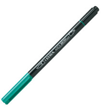 Pennarello Aqua Brush Duo - punte 2/4 mm - verde notte - Lyra Pennarello Aqua Brush Duo - punte 2/4 mm - verde notte - Lyra