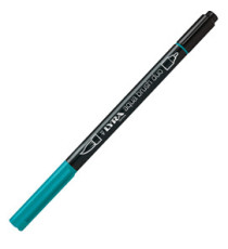 Pennarello Aqua Brush Duo - punte 2/4 mm - verde Paolo Veronese - Lyra Pennarello Aqua Brush Duo - punte 2/4 mm - verde Paolo Veronese - Lyra