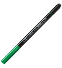 Pennarello Aqua Brush Duo - punte 2/4 mm - verde permanente - Lyra Pennarello Aqua Brush Duo - punte 2/4 mm - verde permanente - Lyra