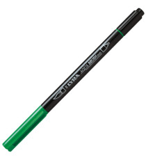 Pennarello Aqua Brush Duo - punte 2/4 mm - verde permanente - Lyra Pennarello Aqua Brush Duo - punte 2/4 mm - verde permanente - Lyra