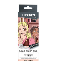 Pennarello Aqua Brush Duo - skin tones - Lyra - conf. 6 pezzi Pennarello Aqua Brush Duo - skin tones - Lyra - conf. 6 pezzi