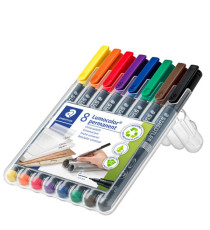 Pennarello Astucci Lumocolor Permanent 313 - punta 0,4 mm - colori assortiti - Staedtler