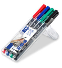 Pennarello Astucci Lumocolor Permanent 317 - punta 1,0mm - 4 colori  - Staedtler
