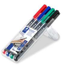 Pennarello Astucci Lumocolor Permanent 317 - punta 1,0mm - 4 colori  - Staedtler
