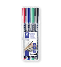Pennarello Astucci Lumocolor Permanent 317 - punta 1,0mm - 4 colori  - Staedtler