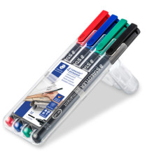 Pennarello Astucci Lumocolor Permanent 317 - punta 1,0mm - 4 colori  - Staedtler