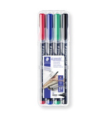 Pennarello Astucci Lumocolor Permanent 317 - punta 1,0mm - 4 colori  - Staedtler