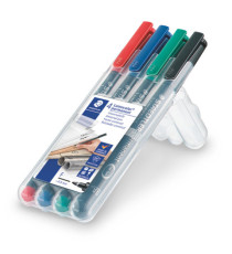 Pennarello Astucci Lumocolor Permanent 318 - punta 0,6 mm - colori assortiti - Staedtler