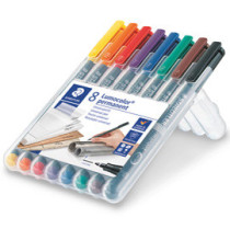 Pennarello Astucci Lumocolor Permanent 318 - punta 0,6 mm - colori assortiti - Staedtler