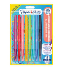 Pennarello Flair Dual Tip - colori assortiti - Papermate - conf. 8 pezzi Pennarello Flair Dual Tip - colori assortiti - Papermate - conf. 8 pezzi