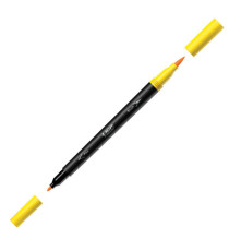 Pennarello Intensity Intense - dual tip brush - colori assortiti - Bic - conf. 6 pezzi