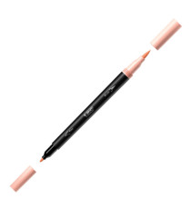 Pennarello Intensity Pastel - dual tip brush - colori assortiti - Bic - conf. 6 pezzi