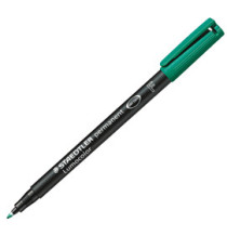 Pennarello Lumocolor Permanent 318 - punta 0,6 mm - verde - Staedtler Pennarello Lumocolor Permanent 318 - punta 0,6 mm - verde - Staedtler