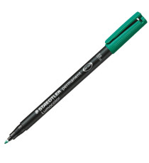 Pennarello Lumocolor Permanent 318 - punta 0,6 mm - verde - Staedtler Pennarello Lumocolor Permanent 318 - punta 0,6 mm - verde - Staedtler
