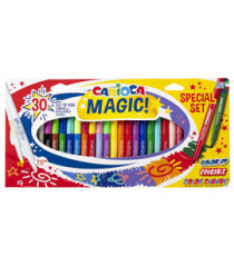 Pennarello Magic Markers - punta 6 mm - colori assortiti - Carioca - conf. 30 pezzi
