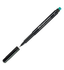 Pennarello Multimark universale permanente con gomma - punta superfine 0,4mm - nero  - Faber-Castell Pennarello Multimark universale permanente con gomma - punta superfine 0,4mm - nero  - Faber-Castell