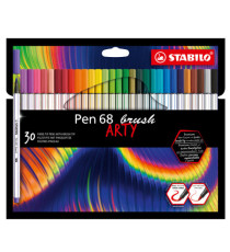 Pennarello Pen 68 Brush Arty Line 568/30 - colori assortiti - Stabilo - astuccio 30 pezzi Pennarello Pen 68 Brush Arty Line 568/30 - colori assortiti - Stabilo - astuccio 30 pezzi