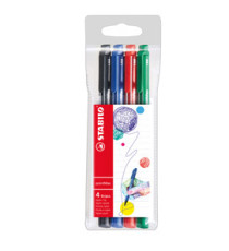 Pennarello PointMax punta feltro - punta 0,80mm - Stabilo - astuccio 4 colori: blu, nero, rosso, verde Pennarello PointMax punta feltro - punta 0,80mm - Stabilo - astuccio 4 colori: blu, nero, rosso, verde