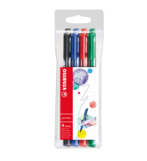 Pennarello PointMax punta feltro - punta 0,80mm - Stabilo - astuccio 4 colori: blu, nero, rosso, verde Pennarello PointMax punta feltro - punta 0,80mm - Stabilo - astuccio 4 colori: blu, nero, rosso, verde