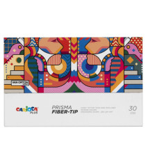 Pennarello Prisma - punta 3,7 mm - colori assortiti - Carioca Plus - conf. 30 pezzi