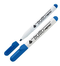 Pennarello Tratto Memo - a secco - per lavagne cancellabili - punta conica - tratto 2,5 mm - blu - Tratto Pennarello Tratto Memo - a secco - per lavagne cancellabili - punta conica - tratto 2,5 mm - blu - Tratto