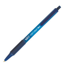 Penne a sfera a scatto Soft Feel - punta 1,0mm - blu - Bic - conf. 12 pezzi Penne a sfera a scatto Soft Feel - punta 1,0mm - blu - Bic - conf. 12 pezzi