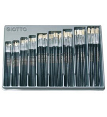 Pennelli 577 - piatti - setola - Giotto - conf. 126 pezzi Pennelli 577 - piatti - setola - Giotto - conf. 126 pezzi