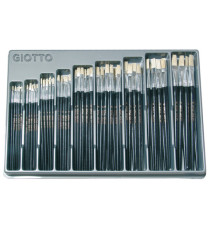 Pennelli 577 - piatti - setola - Giotto - conf. 126 pezzi Pennelli 577 - piatti - setola - Giotto - conf. 126 pezzi