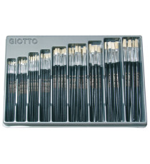 Pennelli 577 - piatti - setola - Giotto - conf. 126 pezzi Pennelli 577 - piatti - setola - Giotto - conf. 126 pezzi