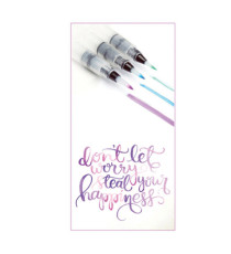 Pennello - con serbatoio ricaricabile - punta grande - DOM