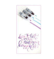 Pennello - con serbatoio ricaricabile - punta grande - DOM