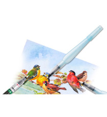 Pennello Aquash Water Brush con serbatoio - 10ml - punta media - Pentel