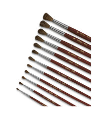 Pennello punta tonda serie 9124 - punta tonda - pelo pony - n.6 - Lebez Pennello punta tonda serie 9124 - punta tonda - pelo pony - n.6 - Lebez