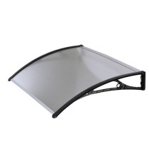 Pensilina modulare - 100 x 60 cm - policarbonato alveolare - trasparente - Garden Friend