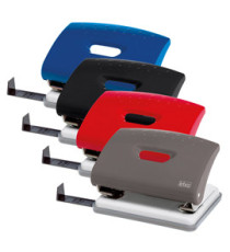 Perforatore 1270 - max 16 fogli - 2 fori - passo 8 cm - colori assortiti - Lebez Perforatore 1270 - max 16 fogli - 2 fori - passo 8 cm - colori assortiti - Lebez