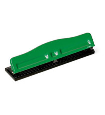 Perforatore 840 - max 8 fogli - 4 fori regolabili - passo 6/8 cm - verde - Lebez Perforatore 840 - max 8 fogli - 4 fori regolabili - passo 6/8 cm - verde - Lebez