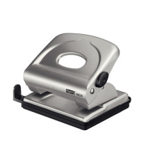 Perforatore FMC25+ - max 30 fogli - 2 fori - passo 8 cm - argento - Rapid