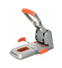 Perforatore HDC150 - max 150 fogli - 2 fori - passo 8 cm - grigio/arancio - Rapid Perforatore HDC150 - max 150 fogli - 2 fori - passo 8 cm - grigio/arancio - Rapid