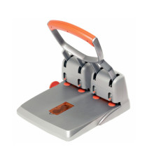Perforatore HDC150 - max 150 fogli - 4 fori - passo 8 cm - grigio/arancio - Rapid Perforatore HDC150 - max 150 fogli - 4 fori - passo 8 cm - grigio/arancio - Rapid