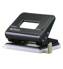 Perforatore in metallo - 2 fori - passo 8 cm - nero - Titanium Perforatore in metallo - 2 fori - passo 8 cm - nero - Titanium