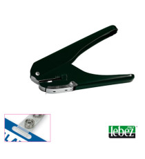 Perforatore per badge 9770 - foro 15 x 4 mm - nero - Lebez Perforatore per badge 9770 - foro 15 x 4 mm - nero - Lebez