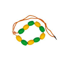 Perle in plastica - 2 cm - colori e forme assortiti - CWR - bauletto 140 pezzi